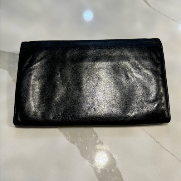 PRADA Vintage Soft Leather Black Snap Long Wallet - Picture 16 of 17